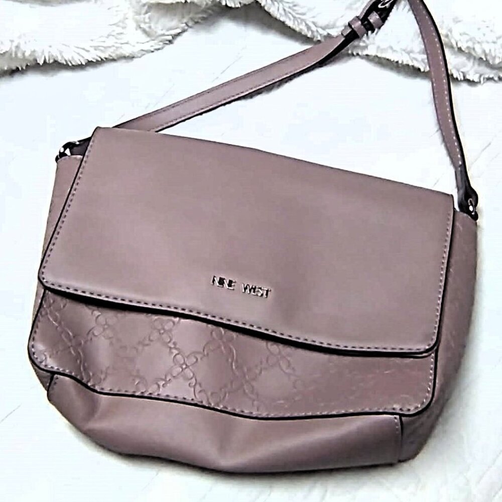 Nine West  Mauve leather handbag